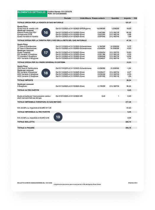 frontespizio bolletta 3.0