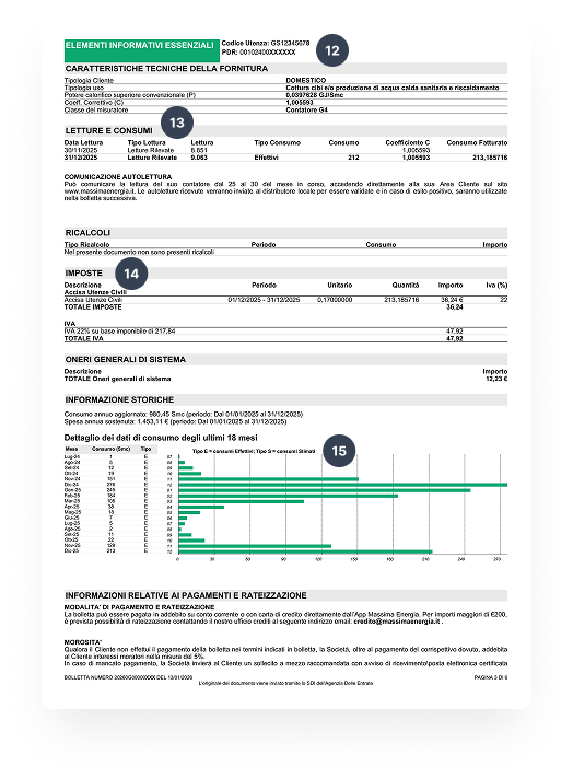 frontespizio bolletta 3.0