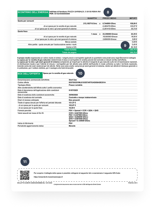 frontespizio bolletta 3.0